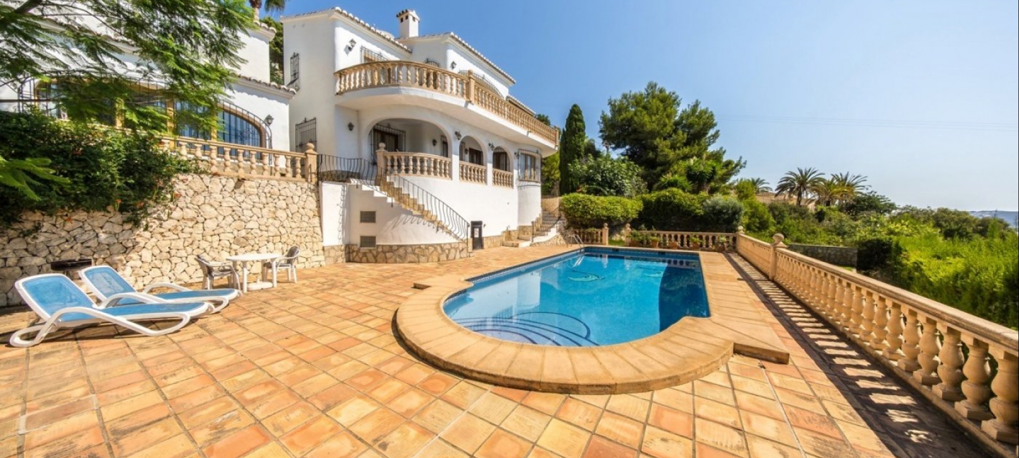 Moraira Alicante Villas Villa med 3 selvstændige boliger med fantastisk havudsigt