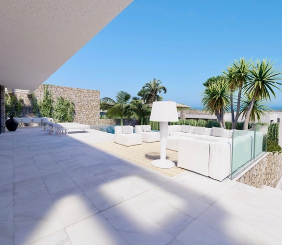 Luksus nybygget villa i moderne stil til salg i Moraira