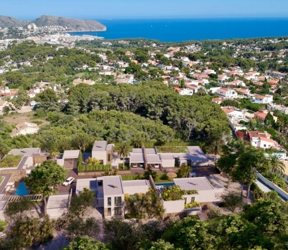 Luksus nybygget villa i moderne stil til salg i Moraira