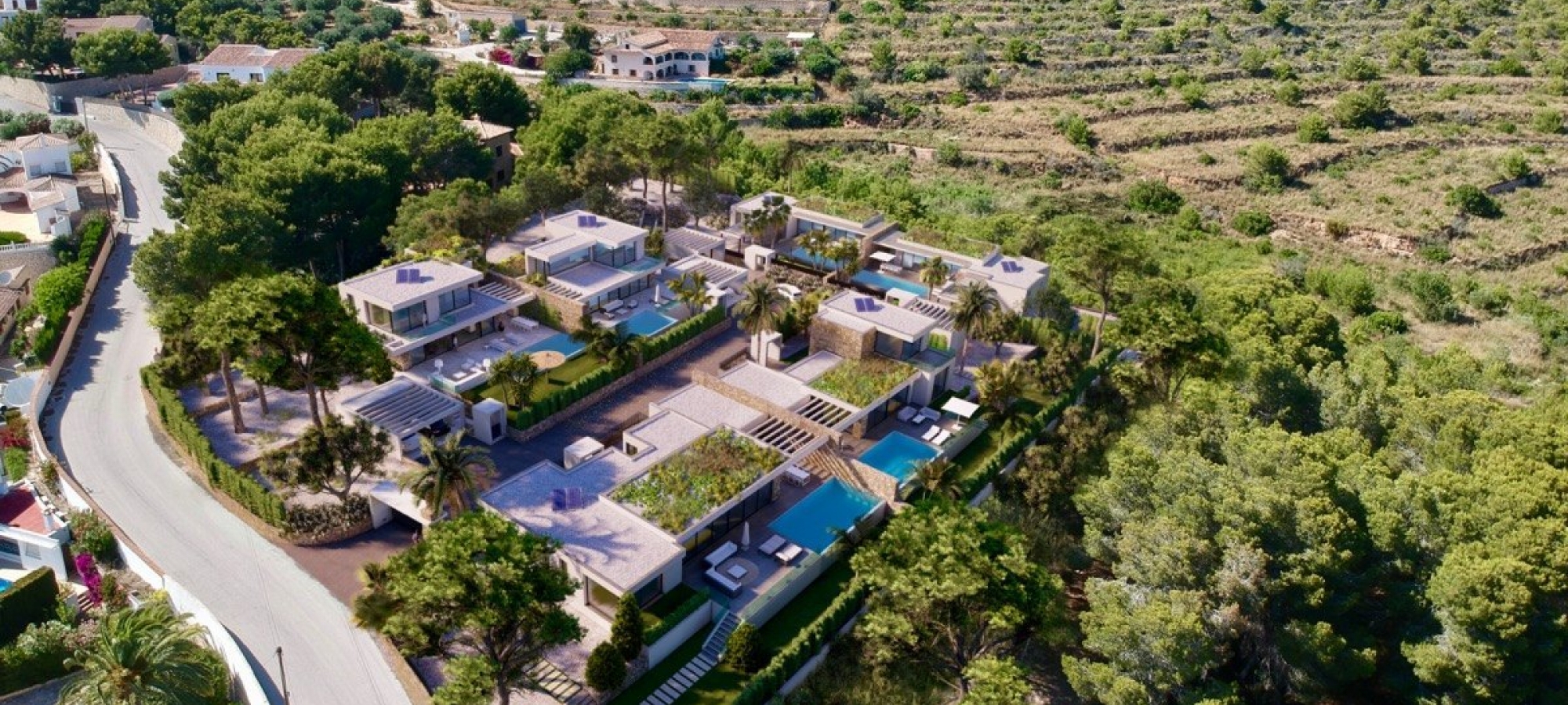 Luksus nybygget villa i moderne stil til salg i Moraira