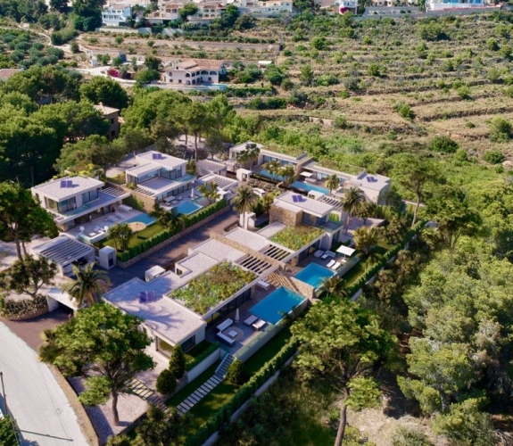 Luksus nybygget villa i moderne stil til salg i Moraira