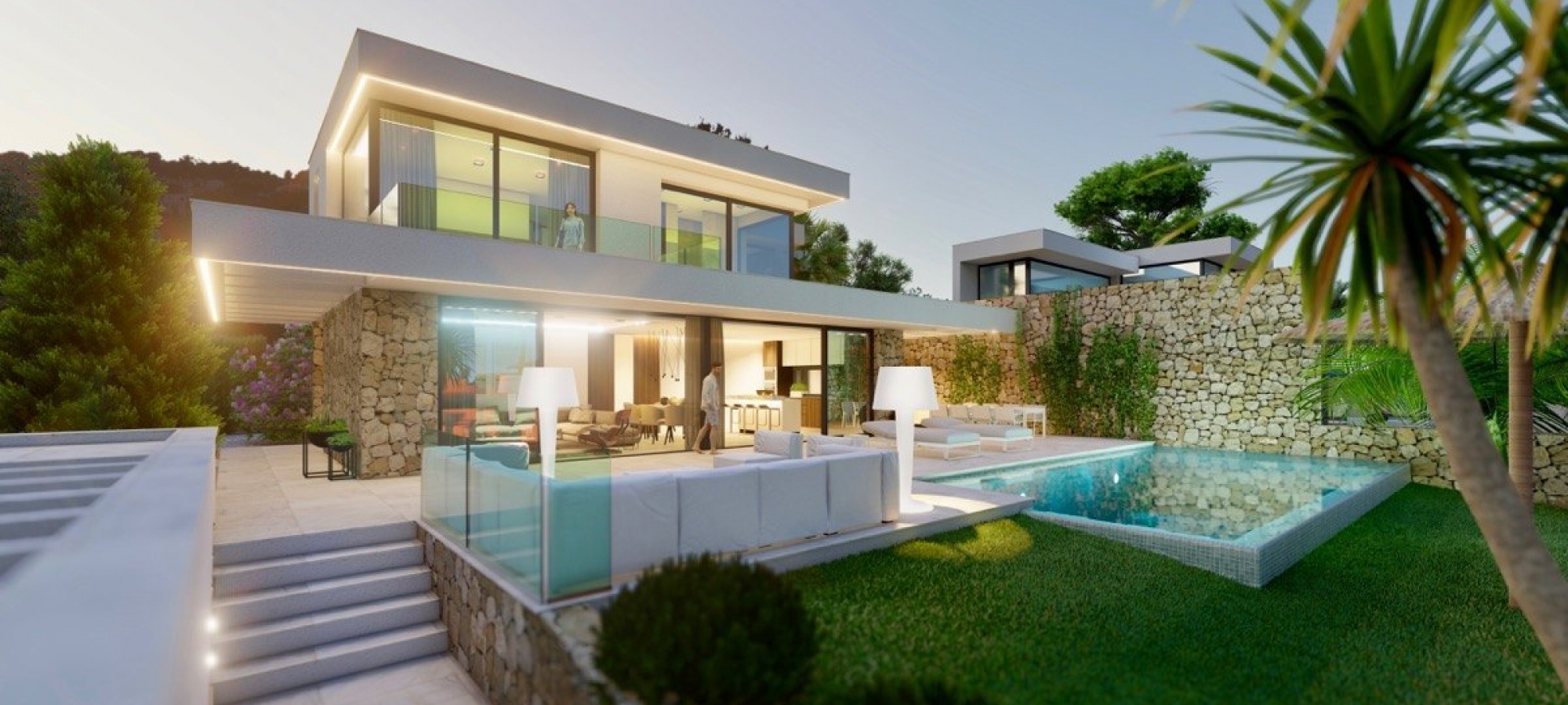 Luxury new build modern style villa for sale in Moraira