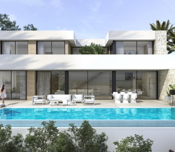 MORAIRA >> PLA DEL MAR >> Luxury 4 bedroom villa in modern style with sea views