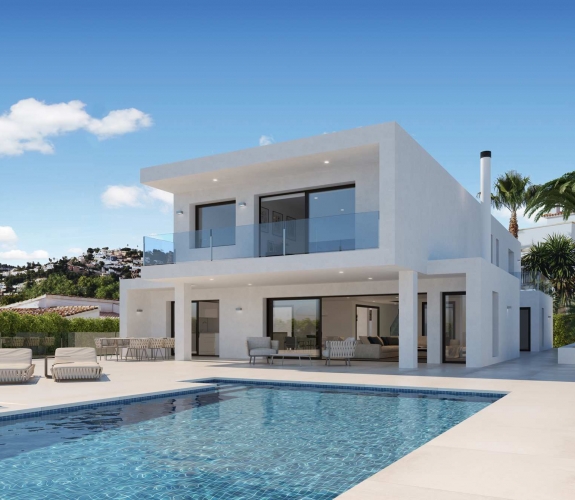 Moraira Alicante Villas MORAIRA >> LA SABATERA> NY BYGGET VILLA  moderne stil og fantastisk...