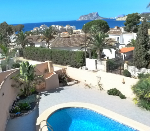 MORAIRA >> PLA DEL MAR> VILLA inden for en kort gåtur til byen og strande