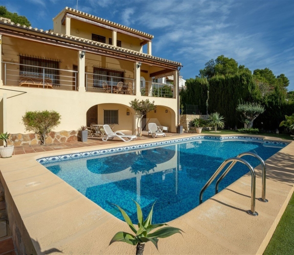 SPANIEN> COSTA BLANCA> MORAIRA> PLA DEL MAR - Stort og luksuriøst hus med 5 soveværelser, g...