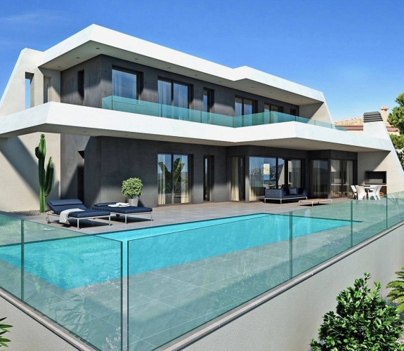 Modern New build sea view villa with 4 bedrooms. Ready to move into.