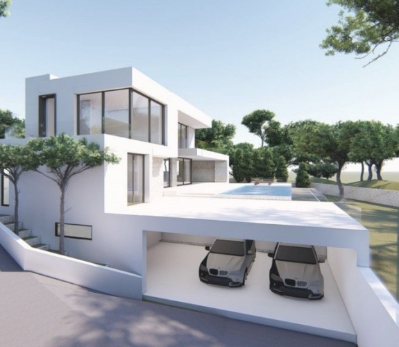 Moraira Alicante EL TESORO - Nybygget villa i moderne stil med 3 soveværelser og panoramaudsigt over...