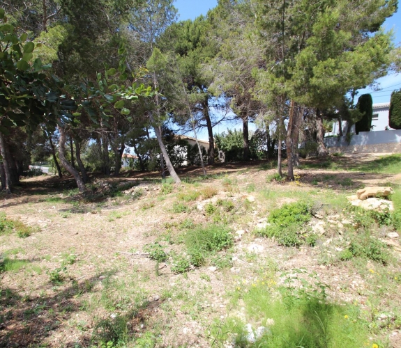 MORAIRA> EL PORTET - Sydvendt byggegrund med panoramaudsigt over havet