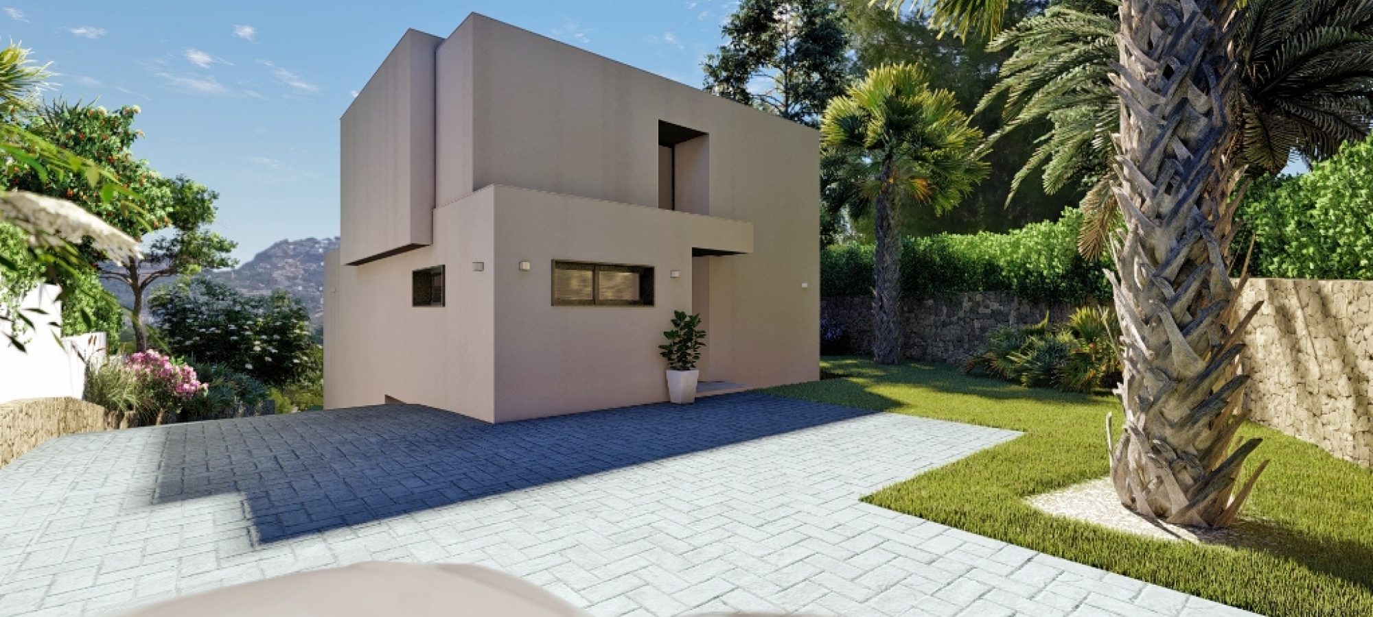 MORAIRA > BENIMEIT - New build villa in modern style and a total of 4 bedrooms