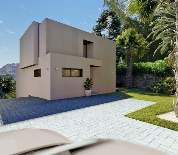 MORAIRA > BENIMEIT - New build villa in modern style and a total of 4 bedrooms