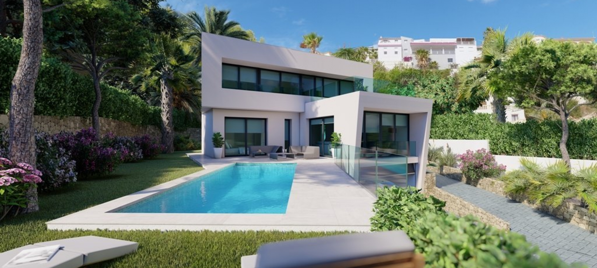 MORAIRA > BENIMEIT - New build villa in modern style and a total of 4 bedrooms