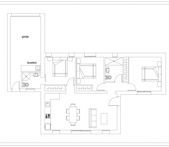 COSTA BLANCA >> BENISSA> BUENAVISTA - renoverede villa med 3 soveværelser og pool på en pla...