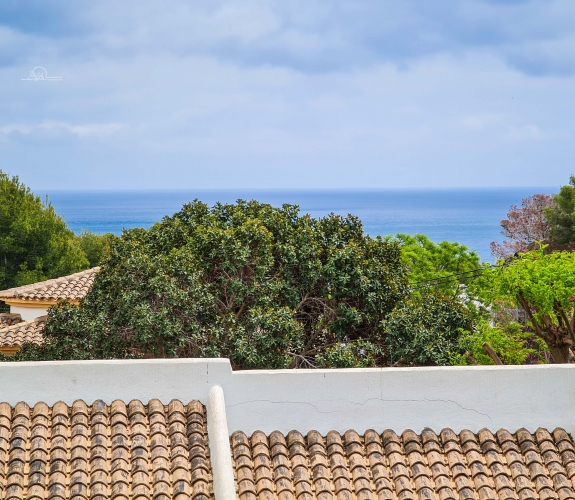 MORAIRA> LA COMETA inden for gåafstand til byen og strande. Panoramaudsigt over havet og stor poo...