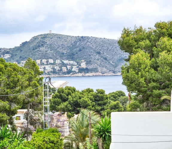 MORAIRA> LA COMETA inden for gåafstand til byen og strande. Panoramaudsigt over havet og stor poo...