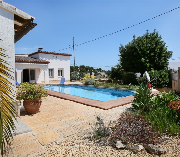 Benimeit, Moraira, Costa Blanca completely refurbished including pool and barbeque area.