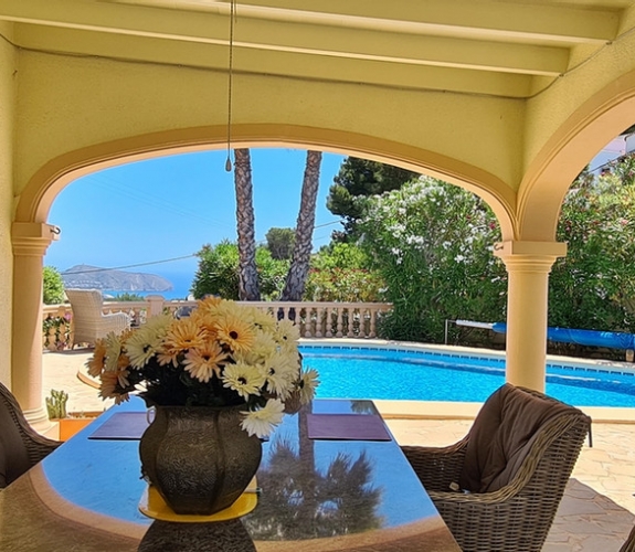 Benissa - Montemar with sea views and private swimming pool.