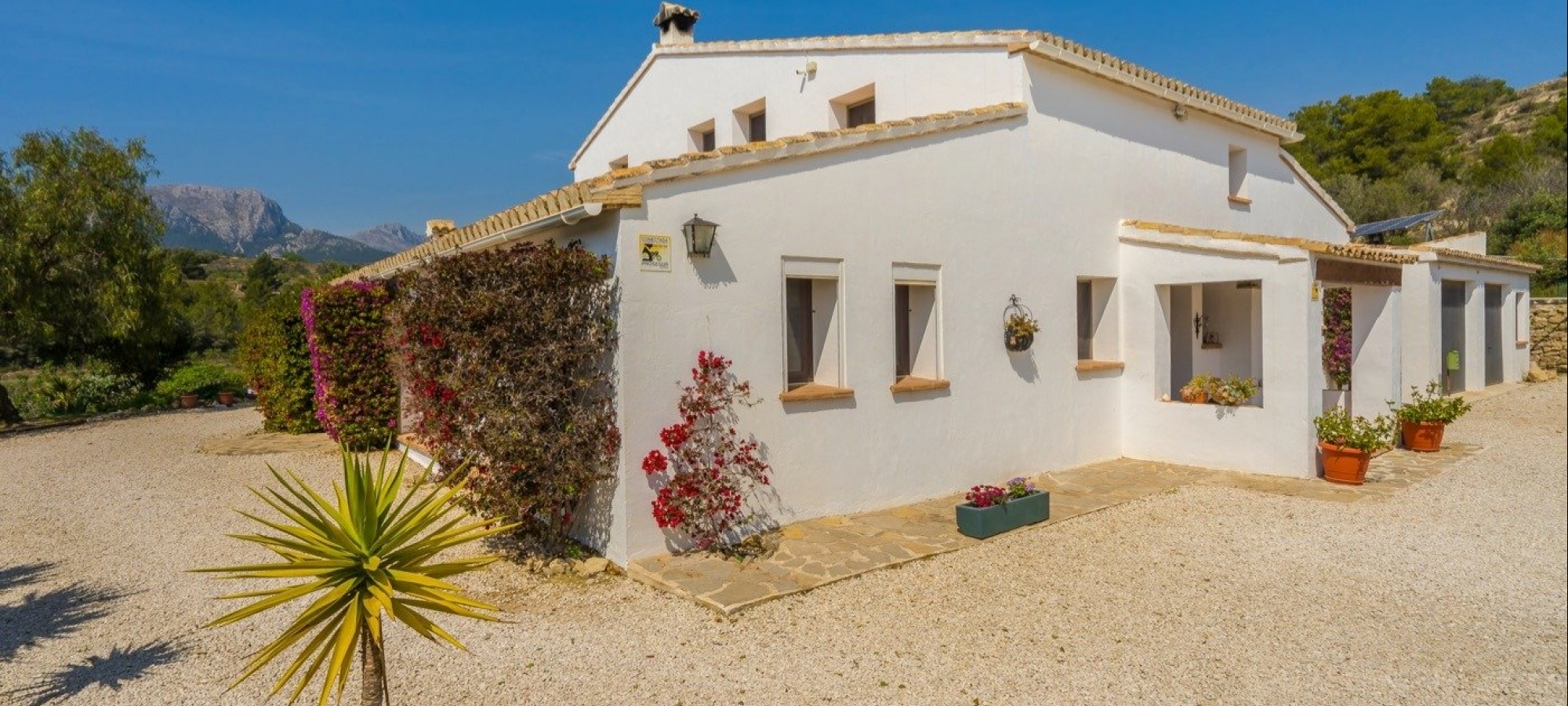 Partida Quisi, Benissa, Costa Blanca med 4 soveværelser og fantastisk panoramaudsigt.