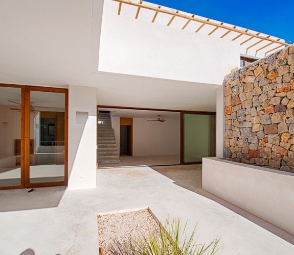 Modern Ibiza style New Build Villa for sale in Pinar del Advocat Moraira with Sea Views and walking ...